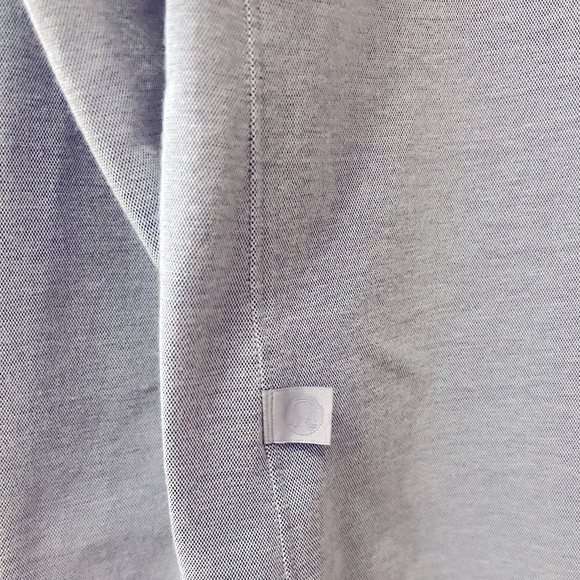 Lululemon Men’s Commission Long-Sleeve Shirt - Harbor Blue/White - Picture 5 of 7